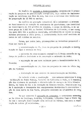 Relatório de Atividades do Governo, apresentado pelo camarada Primeiro Ministro Pedro Pires, na 9ª sessão Legislativa da II Legislatura da Assembleia Nacional Popular,  II Parte