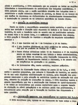 Relatório da Iª Reunião do Comité Nacional das Regiões Libertadas do Sul