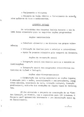 Relatório de Atividades do Governo, apresentado pelo camarada Primeiro Ministro Pedro Pires, na 9ª sessão Legislativa da II Legislatura da Assembleia Nacional Popular,  II Parte