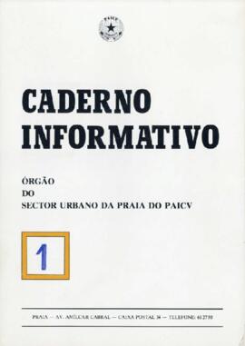 Caderno Informativo nº 1: Órgão do Sector Urbano da Praia do PAICV