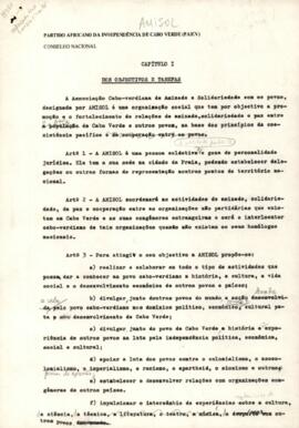 Regulamento da Associação Cabo-verdiana de Amizade e Solidariedade - AMISOL