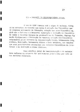 Relatório de atividades do Governo, apresentado por Sua Excelência o Primeiro-Ministro Pedro Pires, ao Plenário da 3ª Sessão Legislativa Ordinária da III Legislatura da Assembleia Nacional Popular.