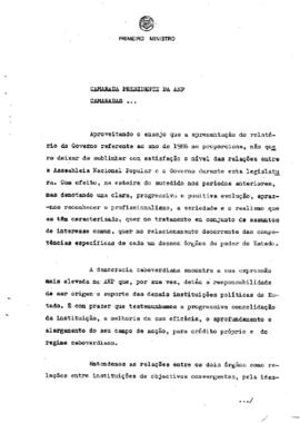 Relatório de atividade do Governo, apresentado pelo Primeiro-Ministro Pedro Pires ao Plenário da 3ª sessão Legislativa ordinária da III Legislatura da Assembleia Nacional Popular, Parte I