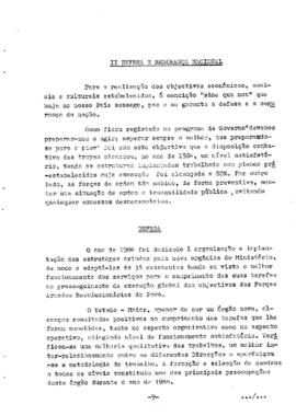 Relatório de Atividades do Governo, apresentado pelo camarada Primeiro Ministro Pedro Pires, na 9ª sessão Legislativa da II Legislatura da Assembleia Nacional Popular,  II Parte