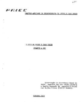 O povo da Guiné e Cabo Verde perante a ONU: Intervenção do Secretário-Geral do PAIGC, camarada Amílcar Cabral, perante a Quarta Comissão da Assembleia Gral das Nações Unidas (XXVII ª Sessão).