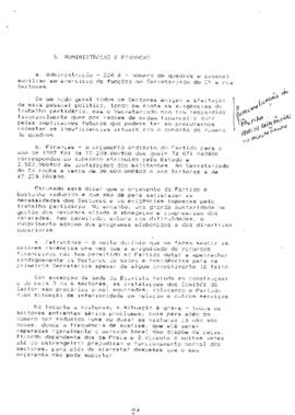 Relatório das atividades do partido - 1987