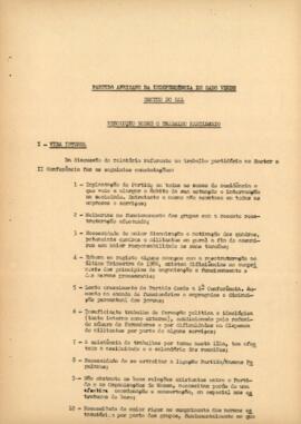 Resolução sobre o trabalho partidário do Setor do Sal