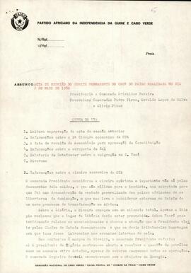 Ata da reunião do Comité Permanente do CNCV do PAIGV realizada no dia 2 de maio de 1980