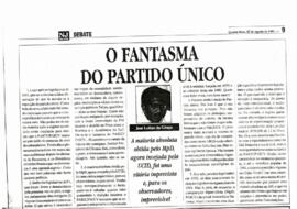 O fantasma do Partido único. In Novo Jornal Cabo Verde