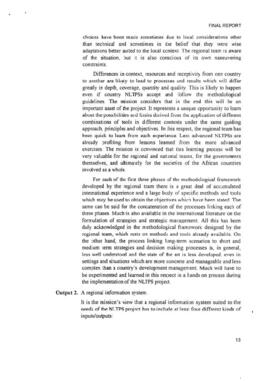 Final Report: NLTPS Mid Term Evaluation Mission