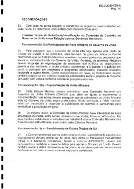 Relatórios sobre a implementação da Declaração de Acra da 12ª sessão ordinária da União Africana