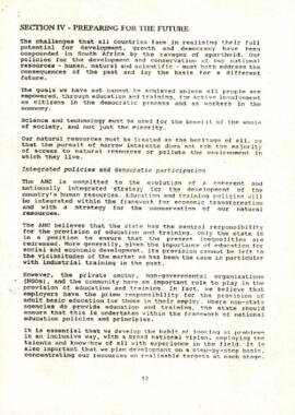 ANC Policy Guidelines for a Democratic South Africa: Draft for Discussion