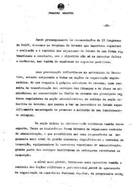 Relatório de atividade do Governo, apresentado pelo Primeiro-Ministro Pedro Pires ao Plenário da 3ª sessão Legislativa ordinária da III Legislatura da Assembleia Nacional Popular (Parte I)