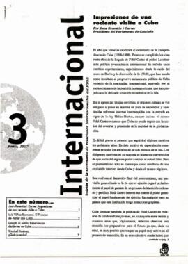 Boletin de la Secretaria de Relaciones Internacionales del PSOE, nº 3, junio 1997