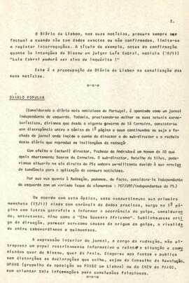 A tónica da imprensa portuguesa sobre o Golpe de Estado na Guiné-Bissau