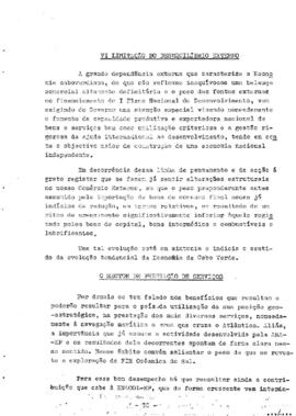 Relatório de Atividades do Governo, apresentado pelo camarada Primeiro Ministro Pedro Pires, na 9ª sessão Legislativa da II Legislatura da Assembleia Nacional Popular,  II Parte