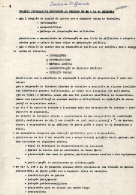 Boletim informativo do Setor da Ribeira Grande referente ao período de 03 - a 30 dezembro 1975