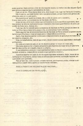 Rádio Bissau: Comentário de 15 novembro 1980. Tradução do crioulo