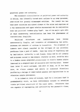 European Centre for Development Policy Management: Institutional Patterns of  State - Society Interaction in Policy-Making in Post -Colonial Africa, by General Olusegun  Obasanjo