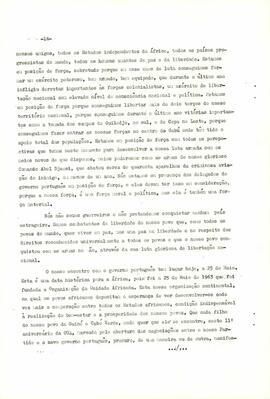 Mensagem dirigida ao nosso povo da Guiné e Cabo Verde, a todos os nossos combatentes e compatriotas, pelo Secretário Adjunto do PAIGC e Presidente do Conselho de Estado, camarada Luís Cabral, por ocasião da abertura das negociações do nosso Partido com o Governo Português