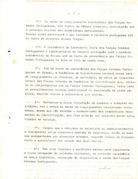 Anexo ao protocolo de acordo entre o Governo Português e o Partido Africano da Independência da Guiné e de Cabo Verde