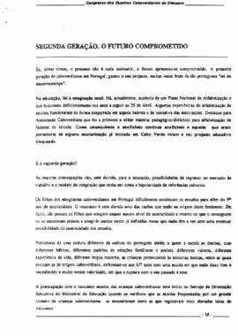 II Congresso dos Quadros Caboverdianos da Diáspora Segurança Geração:  O futuro comprometido