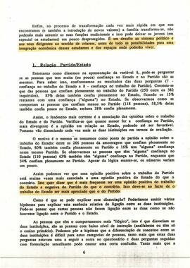 Sondagem realizada em novembro de 1988, por ocasião do III Congresso do PAICV, por Guy Massart