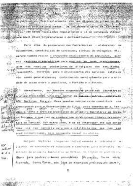 Relatório das atividades do partido - 1987