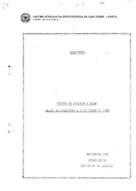Relatório da missão do Partido à URSS elaborado por Jorge Lopes