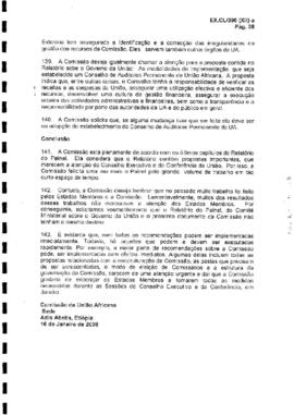 Relatórios sobre a implementação da Declaração de Acra da 12ª sessão ordinária da União Africana