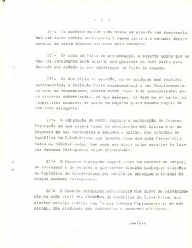 Anexo ao protocolo de acordo entre o Governo Português e o Partido Africano da Independência da Guiné e de Cabo Verde