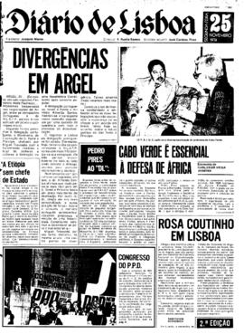 Divergências em Argel, in Diário de Lisboa