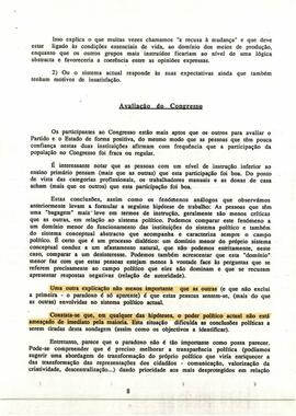 Sondagem realizada em novembro de 1988, por ocasião do III Congresso do PAICV, por Guy Massart