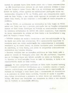 Ata da reunião da Comissão Nacional de Cabo Verde,  Conacri, 10 maio 1974