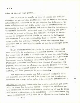 Rapport bref sur la lutte en 1971, par Amílcar Cabral, Secrétaire Général du PAIGC