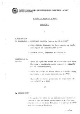 Relatório da missão do Partido à URSS elaborado por Jorge Lopes