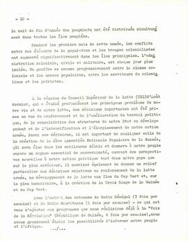 Rapport bref sur la lutte en 1971, par Amílcar Cabral, Secrétaire Général du PAIGC