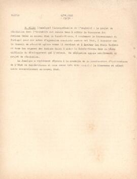 Vingt-huitième session Assemblée général: Compte rendu stenographique provisoire de la deux mille cent soixante deuxième séance plenière, tenu au siège, à New York, le jeudi 1er novembre 1973, à 15 heures.