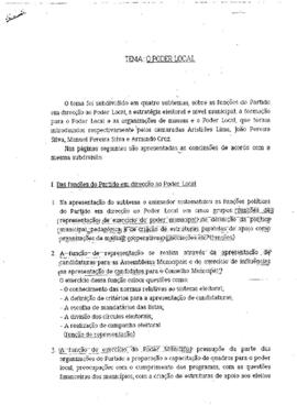 Relatório da Comissão Nacional para as questões eleitorais