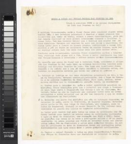 Mensagem de Amílcar Cabral dirigida ao camarada Nino e aos dirigentes da luta nas frentes do sul, sobre a ação das forças nas Frentes do Sul