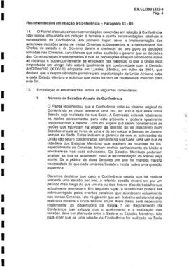 Relatórios sobre a implementação da Declaração de Acra da 12ª sessão ordinária da União Africana