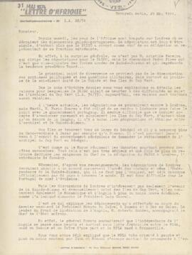 Lettre d’Afrique. Hbdomadaire – Nº L.A: 22/74 (29 mai 1974)