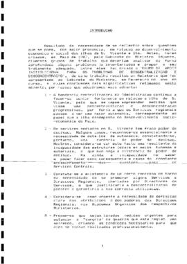 Relatório do Plano de Desenvolvimento de São Vicente, do Grupo de Trabalho para a análise dos aspetos institucionais